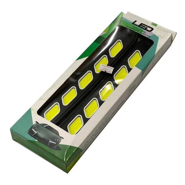 LED Денні ходові вогні ДХО 12V 23 см гумовий корпус гнучкі 2 шт (KLNT-DRL-COB-102)
