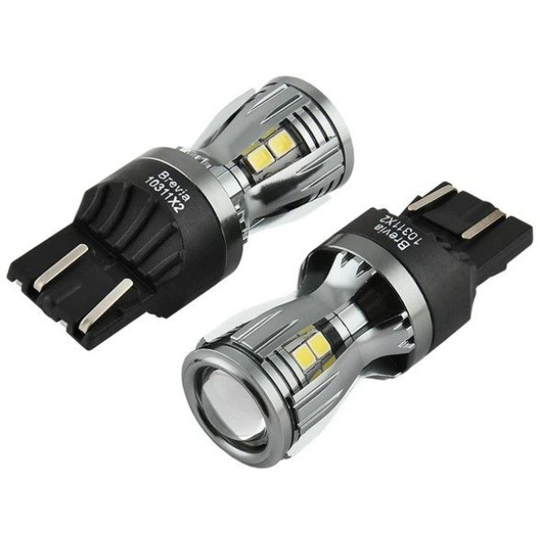 LED автолампа Brevia PowerPro 12/24V W21/5W 14x2835SMD 350Lm 6000K CANbus Оригінал 2 шт (10311X2)