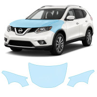 Антигравийная защитная бронепленка по лекалам для Nissan Rogue / X-Trail T32 2014-2017 - капот и передние крылья