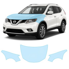 Антигравійна захисна бронеплівка за лекалами для Nissan Rogue / X-Trail T32 2014-2017 - капот і передні крила