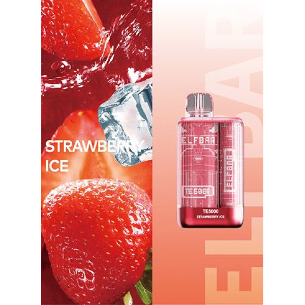 Elf Bar TE5000 POD  5% Оригінал Strawberry Ice Крижана Полуниця (Підряджається)