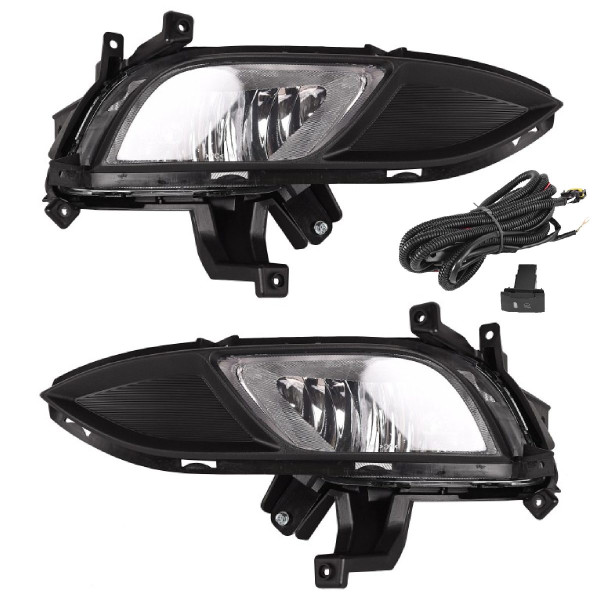 Противотуманные фары для KIA Cerato 2012-2015 H8 12V 35W с проводкой Комплект (KA-598B)