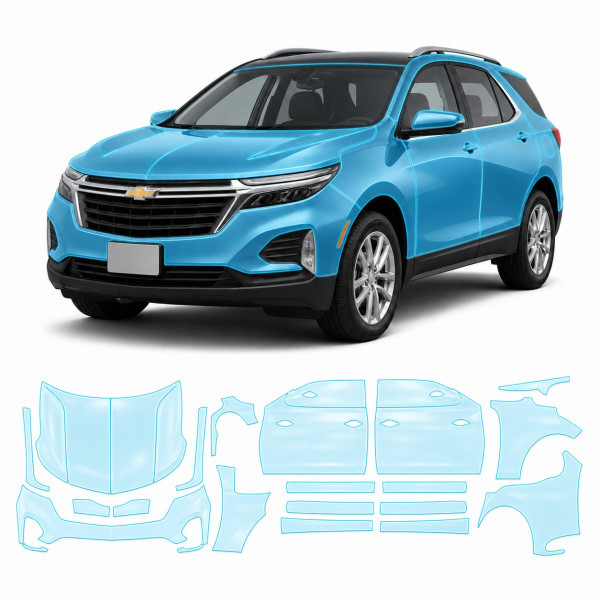 Антигравийная защитная бронепленка по лекалам для Chevrolet Equinox IV 2021- полный кузов