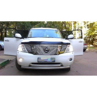 Дефлектор капоту мухобійка для NISSAN PATROL 2010- (Y62)