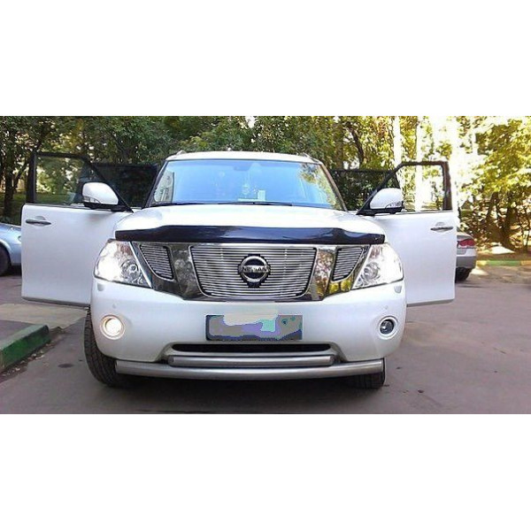 Дефлектор капоту мухобійка для NISSAN PATROL 2010- (Y62)