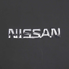 Емблема напис Nissan 120 x 22 мм скотч 3M