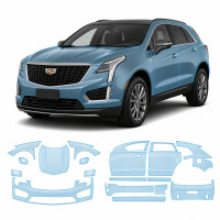 Антигравийная защитная бронепленка по лекалам для Cadillac XT5 I facelift 2020- полный кузов