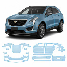 Антигравійна захисна бронеплівка за лекалами для Cadillac XT5 I facelift 2020- повний кузов