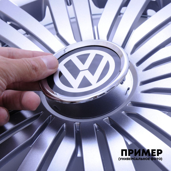 Ковпак колеса з емблемою Renault SKS215 R14 сірий з логотипом на вибір 4 шт