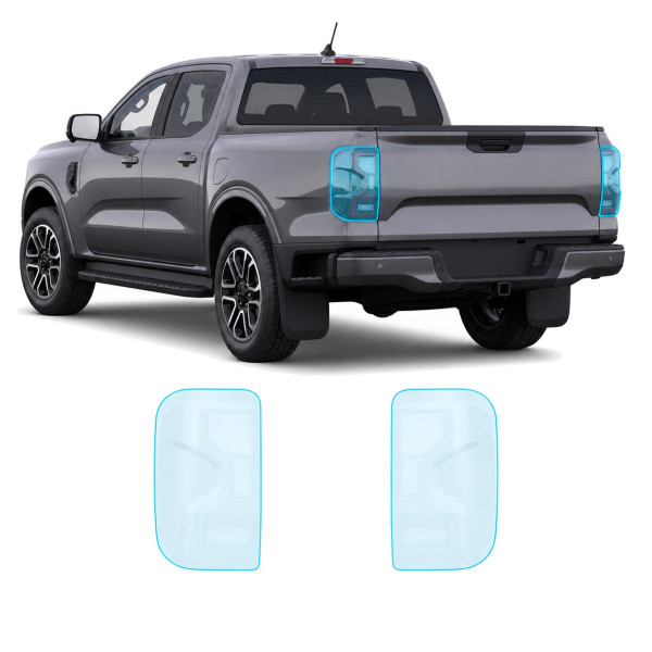 Антигравійна захисна бронеплівка за лекалами для Ford Ranger IV 2022- задні ліхтарі стопи