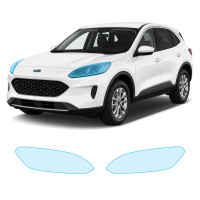 Антигравийная защитная бронепленка по лекалам для Ford Escape (US) IV 2020-2022 - оптика (фары и ПТФ)
