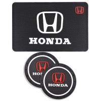 Набір антиковзних килимків для торпеди та підсклянника Honda 3 шт 