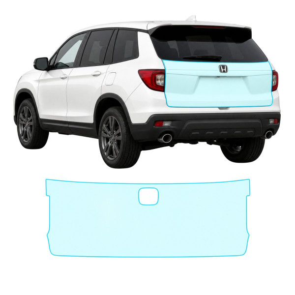 Антигравійна захисна бронеплівка за лекалами для Honda Passport III 2019-2021 - зона кришки багажника