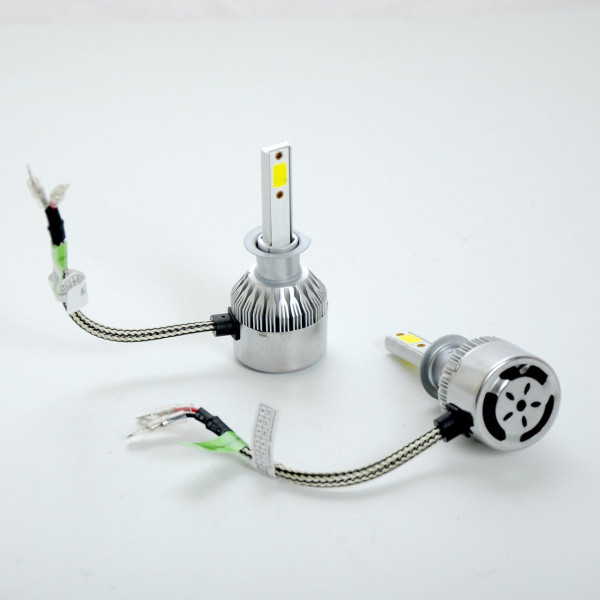 LED лампи автомобільні H1 радіатор+кулер 3800Lm C6L/COB/36W/5000K/IP65/9-32V 2шт