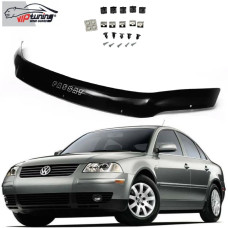 Дефлектор капоту мухобійка Volkswagen Passat B5+ 2001-2005 рестайлінг Євро Кріплення (Vip Tuning)