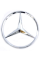 Емблема для Mercedes 85 мм Пластикова 3 пуклі Вигнута (A 639 758 0058 7F24)