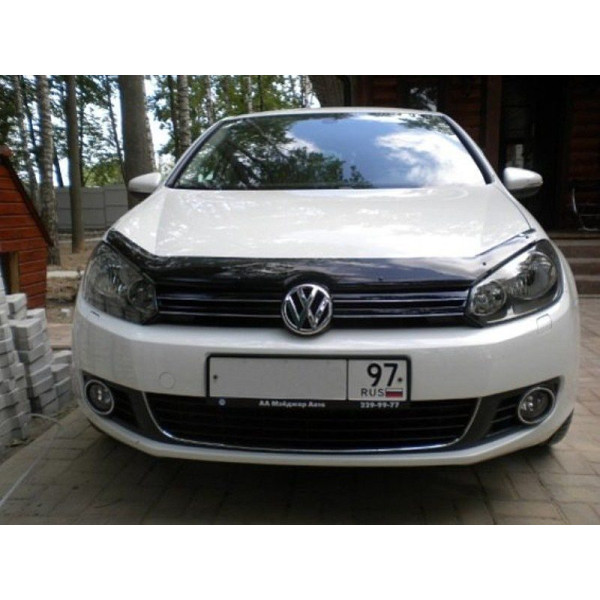 Дефлектор капоту мухобійка для Volkswagen GOLF VI 2009-2012