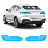 Антигравийная защитная бронепленка по лекалам для BMW X4 G02 2018-2021 - задние фонари стопы
