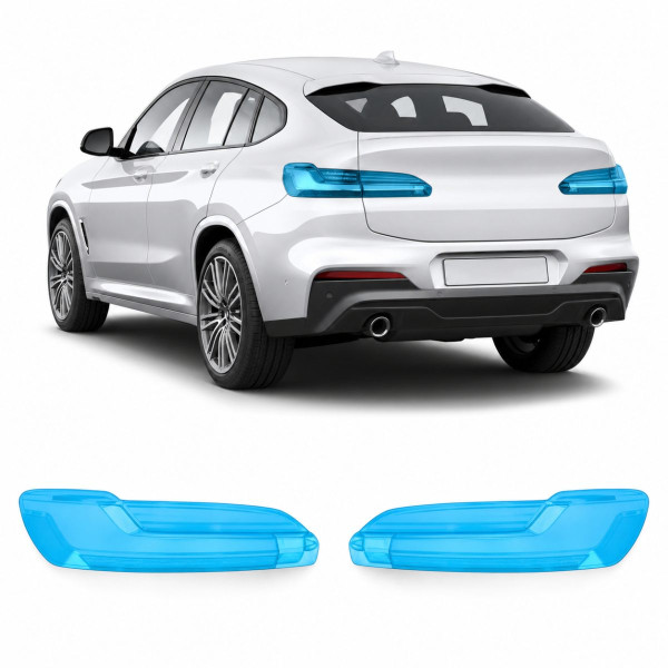 Антигравийная защитная бронепленка по лекалам для BMW X4 G02 2018-2021 - задние фонари стопы