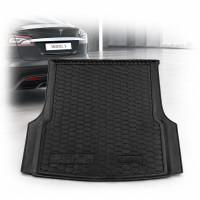 Автомобільний килимок в багажник Tesla Model S 2012- / Гумовий (Avto-Gumm)