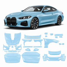 Антигравийная защитная бронепленка по лекалам для BMW 4 Series G22 facelift 2024- полный кузов