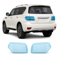Антигравийная защитная бронепленка по лекалам для Nissan Patrol Y62 facelift 2 2019- задние фонари стопы