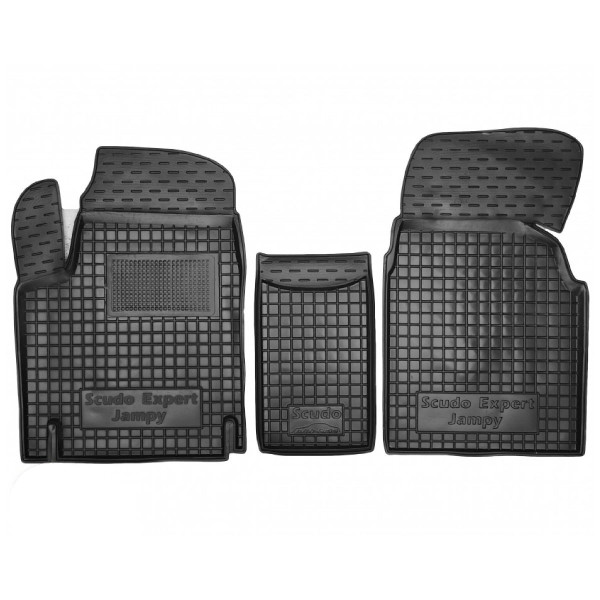 Автомобильные коврики в салон Citroen Jumpy 07- / Fiat Scudo 07- / Peugeot Expert 07- (V1.6) (Avto-Gumm)