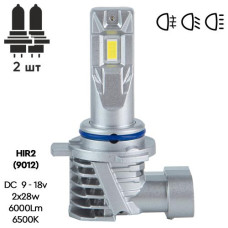 LED лампы для авто Pulso M6-HIR2 (9012) LED-chips 7535 9-18V 2x28w 6000Lm 6500K