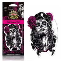 Ароматизатор для авто Aroma Car Cellulose Dia De Los Muertos Pink Diamond Girl (83116)