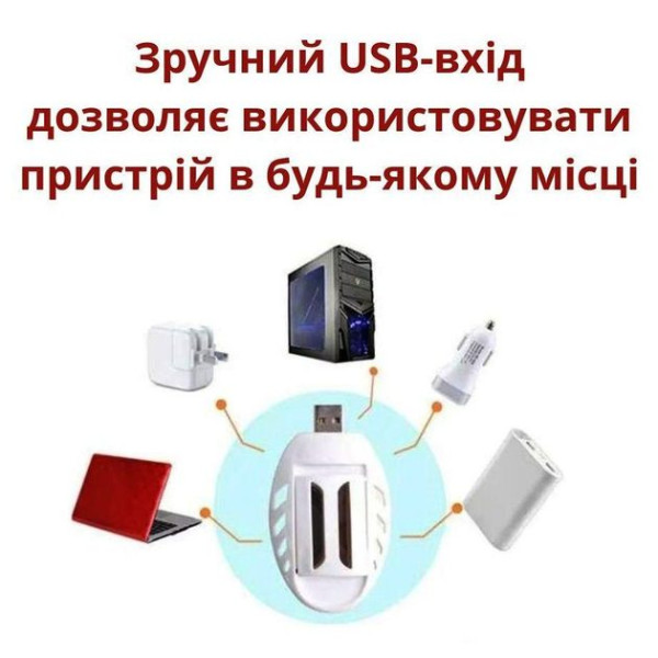 Фумігатор автомобільний від коморів 5V 1А USB Під Таблетку (JC-0027)