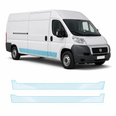 Антигравійна захисна бронеплівка за лекалами для Fiat Ducato III 2006- нижня зона кузова пороги
