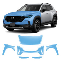 Антигравійна захисна бронеплівка за лекалами для Mazda CX-50 2023- передня частина авто (капот бампер крила))