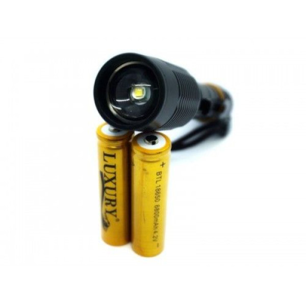 Ліхтар ручний POLICE" 2804-T6 / Зарядний 220V / 2x18650 / Zoom Затиск Box