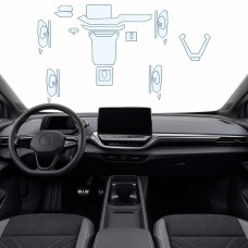 Набір Плівок захисних для салону Volkswagen ID.4 2020- TPH (Кансолі Дисплея Ручок)