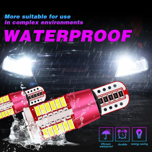 Автолампа світлодіодна LED 12V T10 SMD 57 1100 Lm (Canbus Оманка) Білий Світло 1 шт