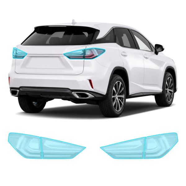 Антигравийная защитная бронепленка по лекалам для Lexus RX AL20 2015-2018 - задние фонари стопы