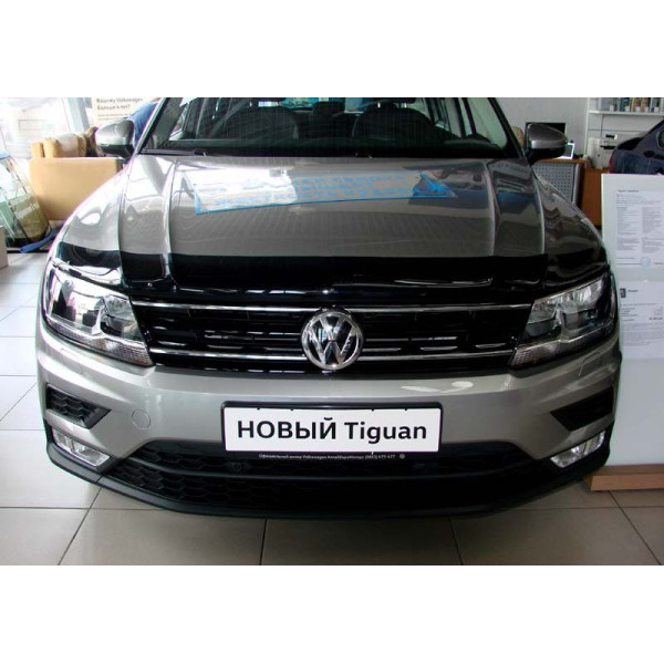 Дефлектор капота мухобойка Volkswagen Tiguan 2016-