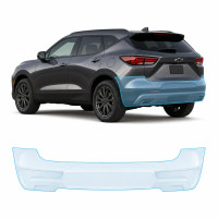 Антигравийная защитная бронепленка по лекалам для Chevrolet Blazer III facelift 2023-2025 - задний бампер
