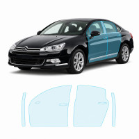 Антигравійна захисна бронеплівка за лекалами для Citroen C5 III facelift 2012-2017 - зони дверей і стійки вікон