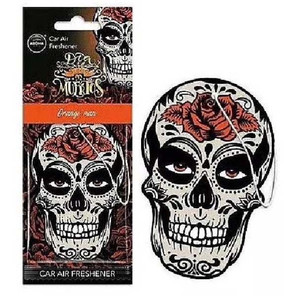 Ароматизатор для авто Aroma Car Cellulose Dia De Los Muertos Orange Man (10379)