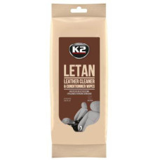 Серветки вологі для очищення шкіряної оббивки K2 Letan Wipes 20х18 см (K210) 24 шт