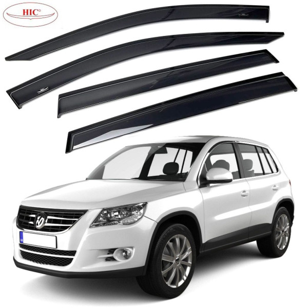 Дефлектори вікон вітровики HIC для Volkswagen Tiguan 2007-2015 Оригінал (VW26)