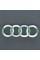 Емблема для Audi 80 задня / пластикова / скотч 140 x 46 мм