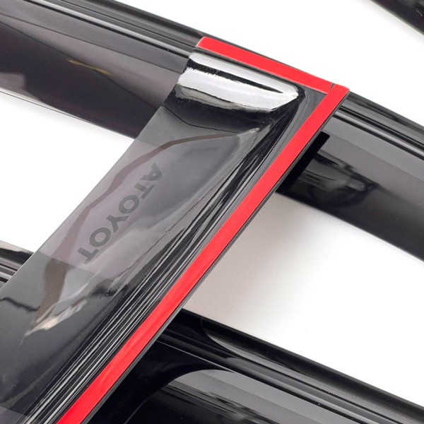 Дефлекторы окон ветровики для Toyota Corolla 2001-2007 Седан Скотч 3M Voron Glass