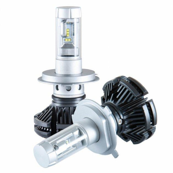 LED лампи автомобільні Solar H4 12/24V 6000Lm 50W 6000K IP67 радіатор 2 шт (8804)