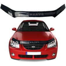 Дефлектор капоту мухобійка Kia Cerato 2004-2008 Voron Glass