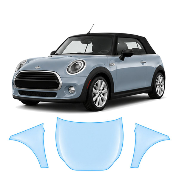 Антигравийная защитная бронепленка по лекалам для Mini Convertible F57 2015-2018 - капот и передние крылья
