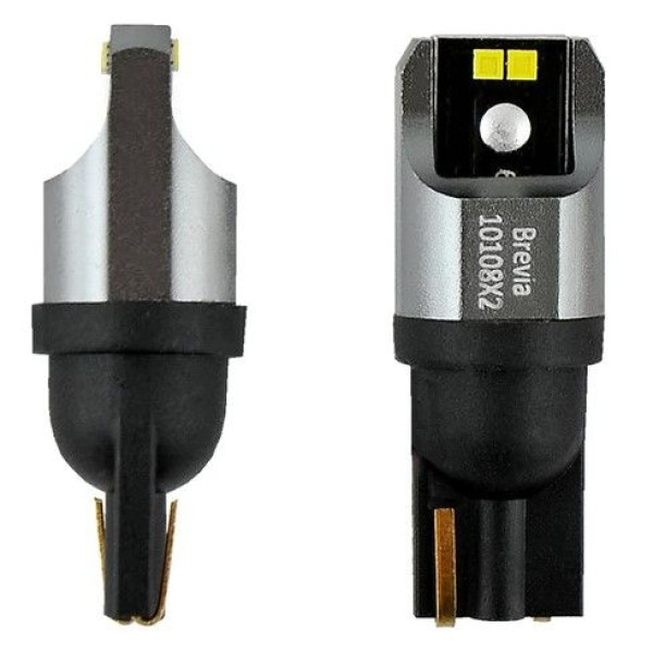 LED автолампа Brevia Power 12/24V T10 W5W 4x1616SMD 150Lm 6000K CANbus W2,1x9,5d 2 шт (10108X2)