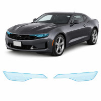 Антигравийная защитная бронепленка по лекалам для Chevrolet Camaro VI facelift 2019-2024 - оптика (фары и ПТФ)