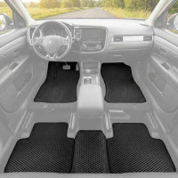 Коврики в салон EVA для Mitsubishi Outlander 3 2012-2021 Полный комплект 5 шт